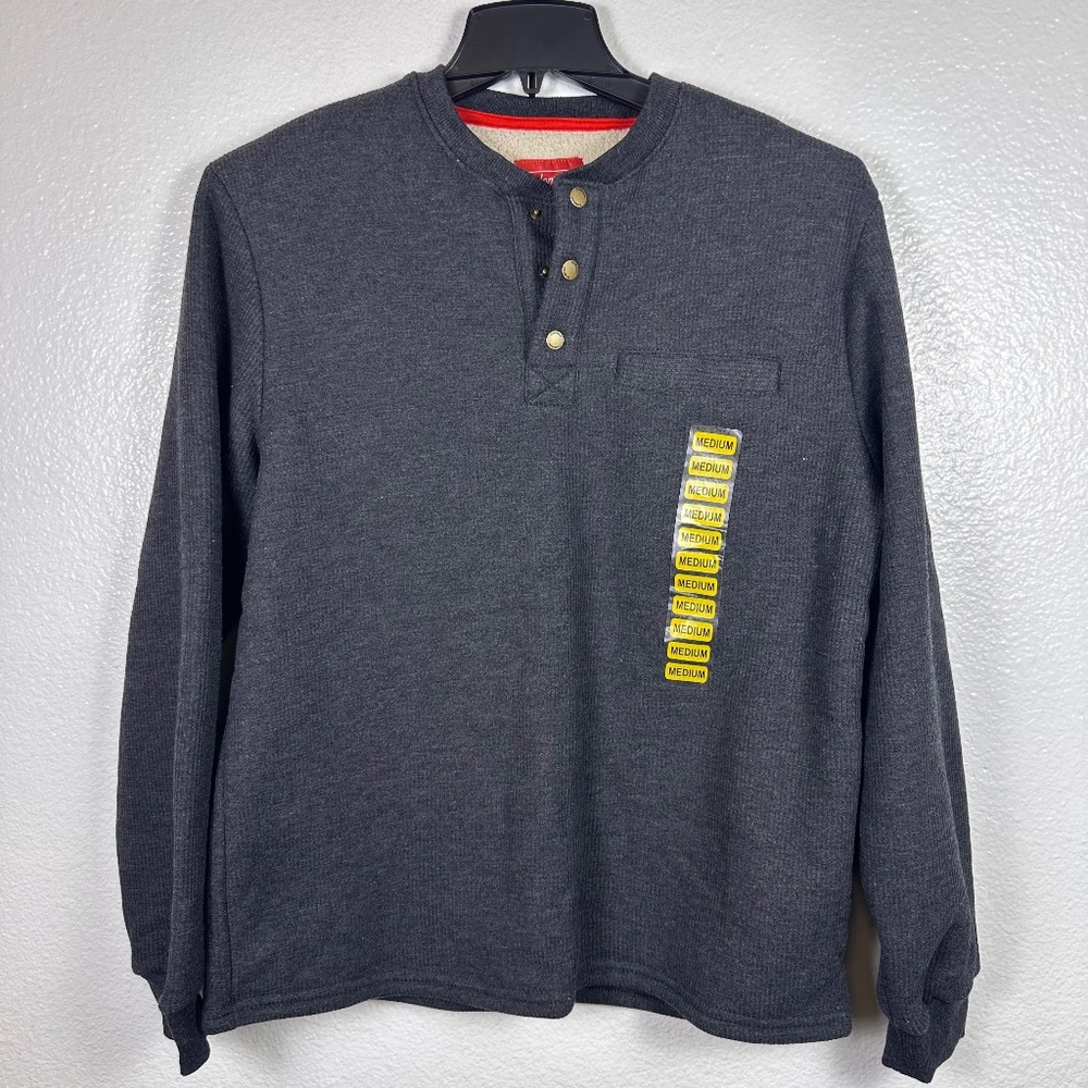 Coleman Bonded Waffle Long Sleeve Sherpa-lined Shirt. Sz M.